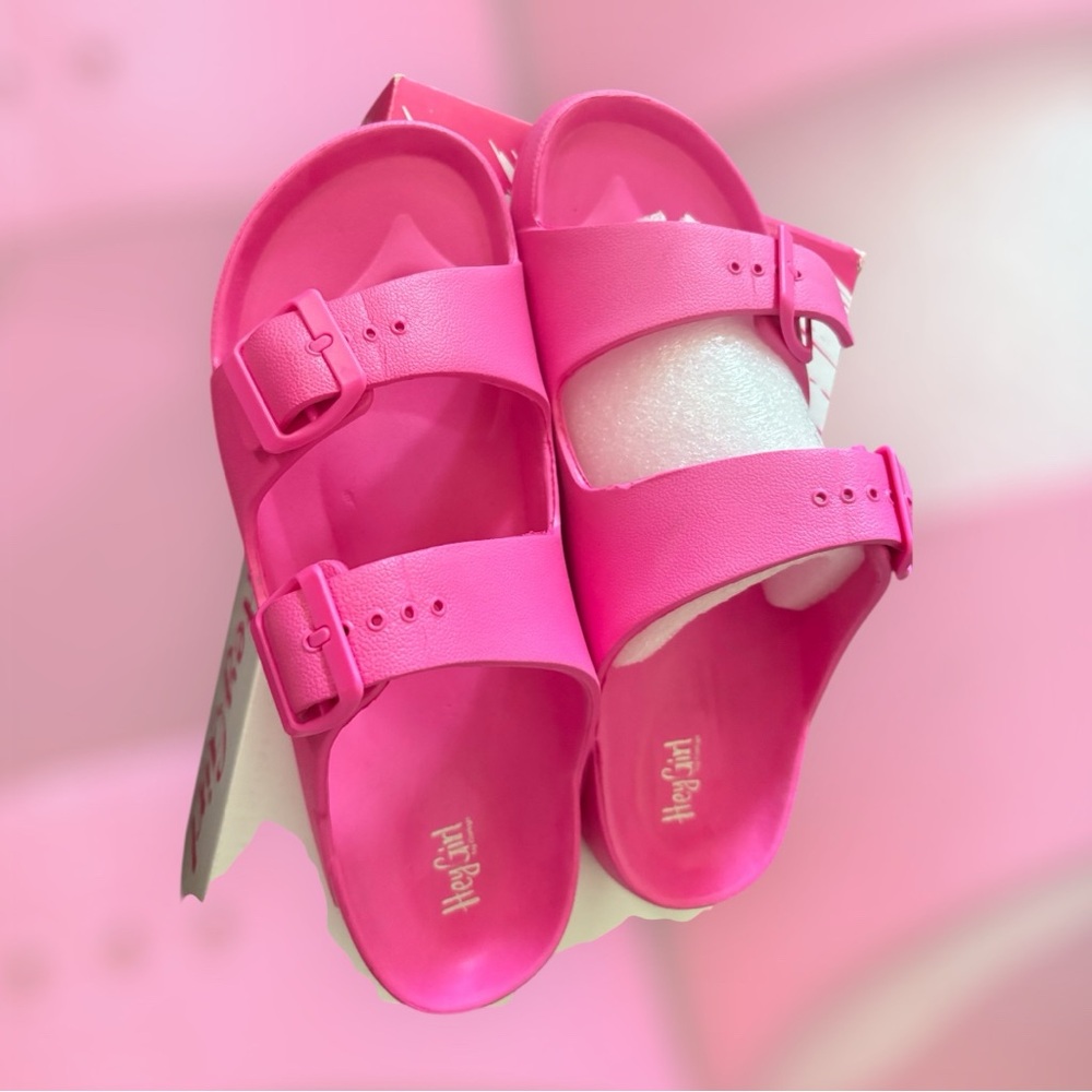 Corkys Hey Girl Waterslide Slip-on Adjustable Waterproof Slide Sandal PINK 10 - Picture 3 of 9
